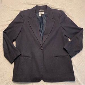 Women’s Navy Blue Wool Blazer
